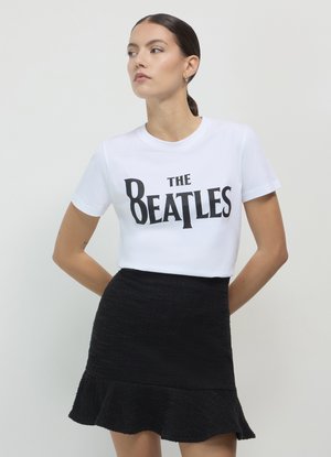 Calliope STAMPA BEATLES - T-shirt imprimé - bianco ottico