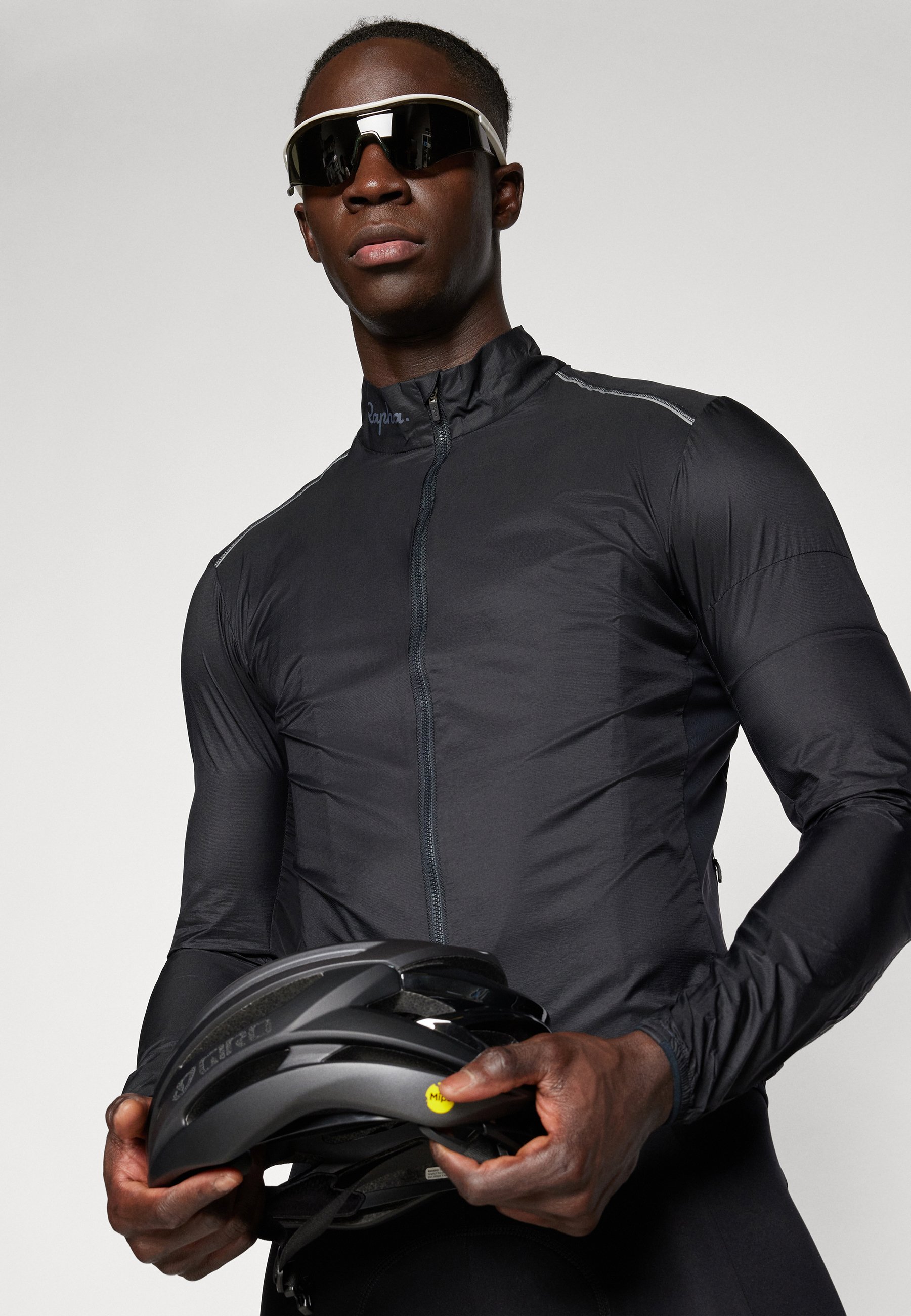 Rapha Windbreaker - black/grey/black - Zalando