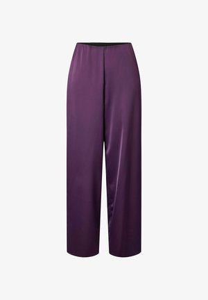 YAS, YASPELLA HW WIDE PANTS S. NOOS - Housut - wineberry