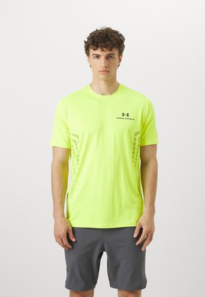 Under Armour VANISH ENERGY GRAPHIC - T-shirts basic - high vis yellow / castlerock / castlerock