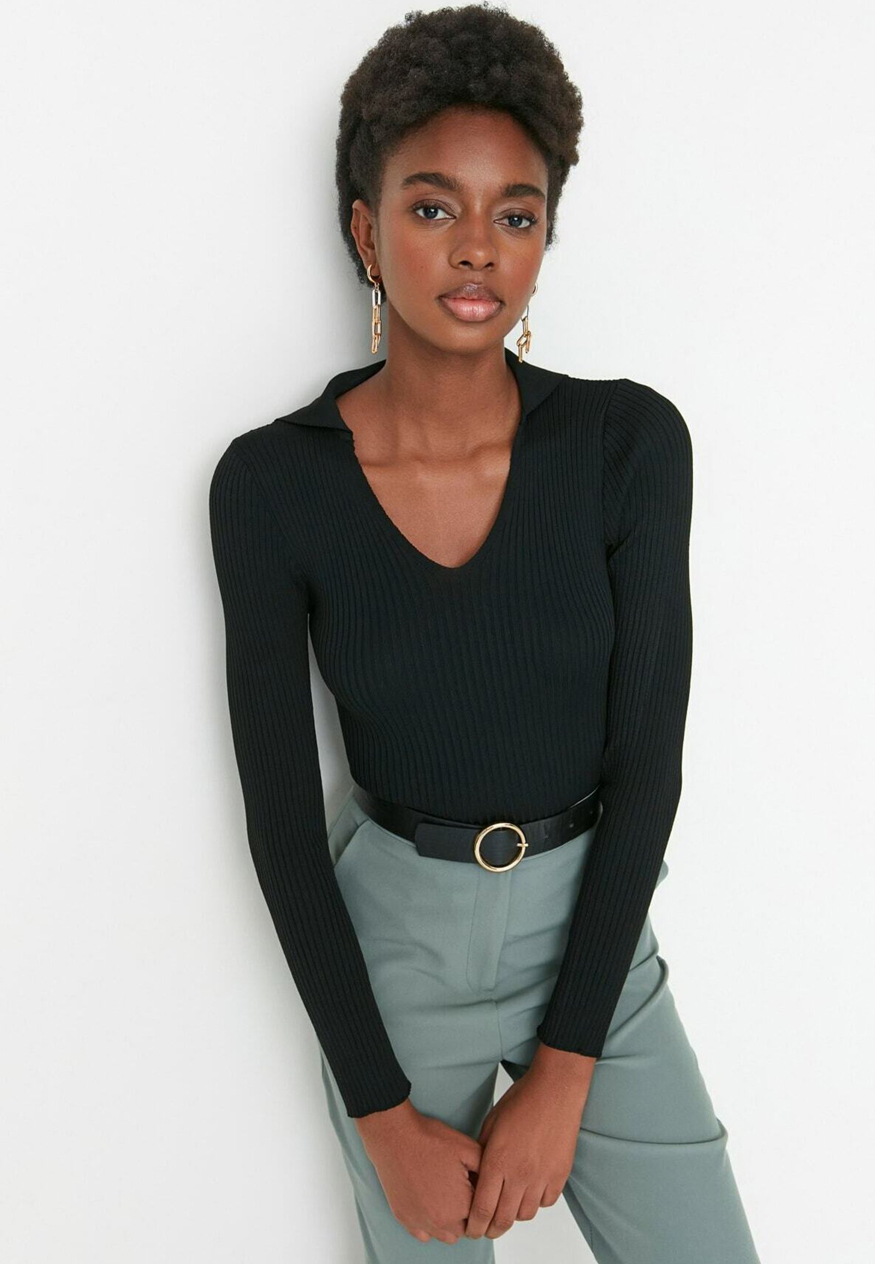 Trendyol Jumper - black - Zalando.ie