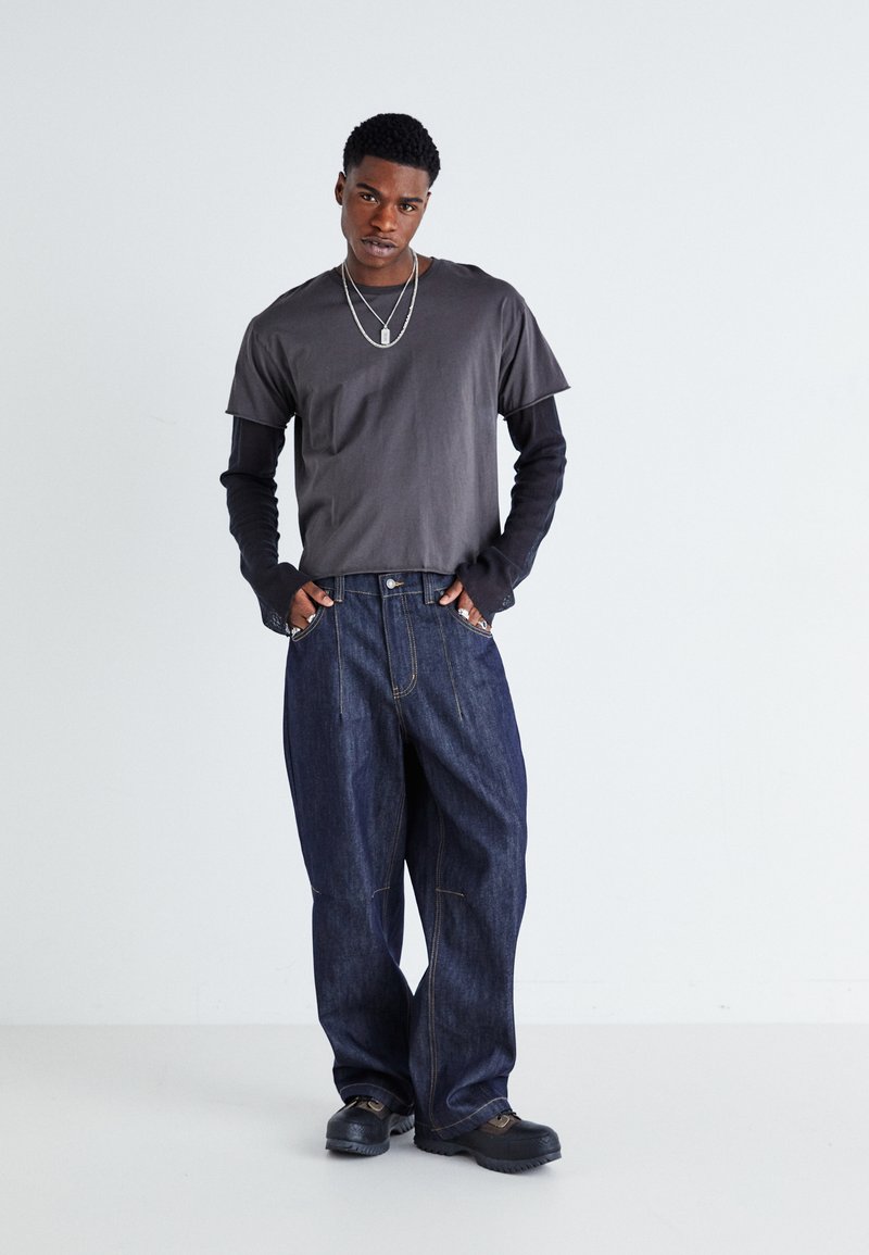 Jaded London RAW RAZOR JEAN - Loose Jeans - dark wash/dark-blue 