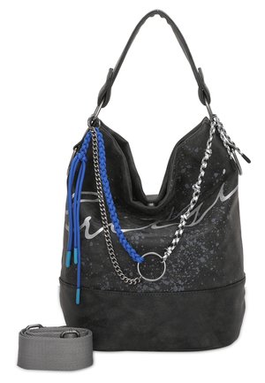 Fritzi aus Preußen OLGA LIMITED STRAW MIX 27 CM - Sac à main - black idol