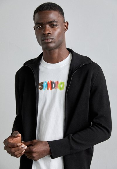 sandro TRUCKER CARDIGAN - Ζακέτα - noir