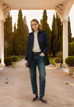 HERITAGE SINGLE BREASTED - Trenčkot - midnight