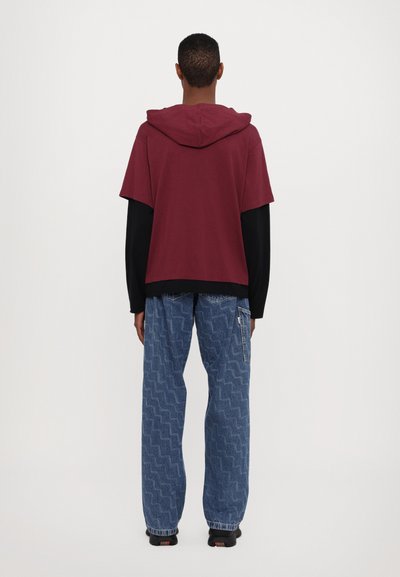 The Kooples Majica z dolgimi rokavi - burgundy