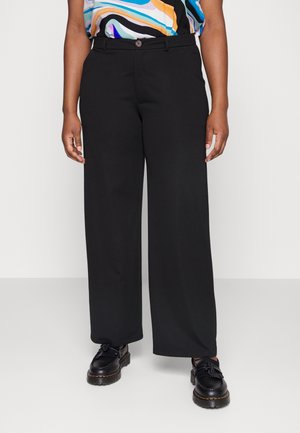 TAILORED WIDE TROUSER - Trousers - black