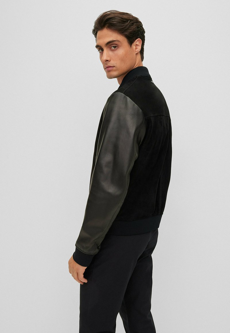 Herren Leichte Jacken | BOSS Lederjacke black one/schwarz - QI83321 Herren Leichte Jacken | BOSS Lederjacke black one/schwarz - QI83321