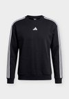 ESSENTIALS 3 STRIPES - Суитшърт - black/white