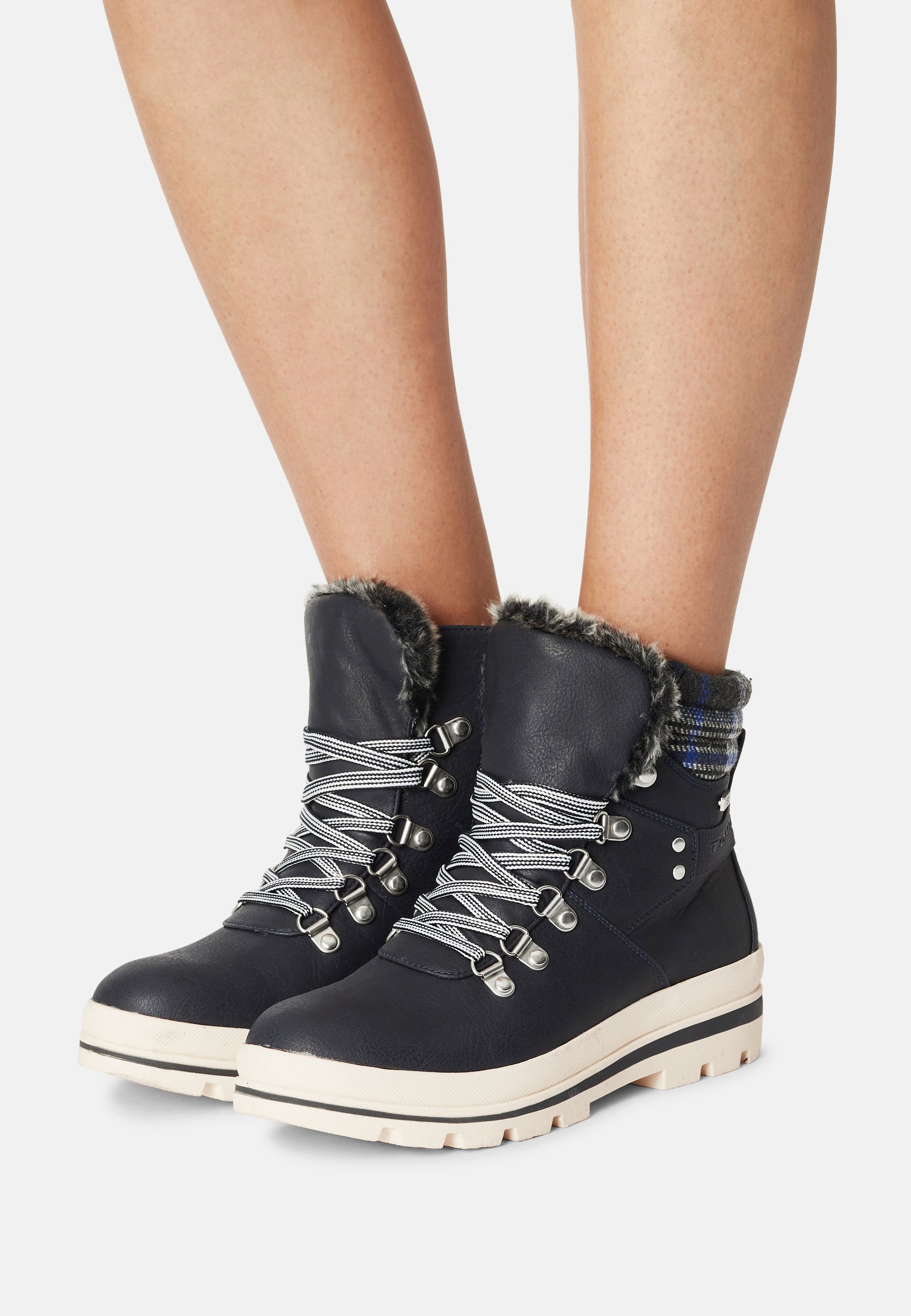 TOM TAILOR Botines con cordones - navy/azul marino - Zalando.es