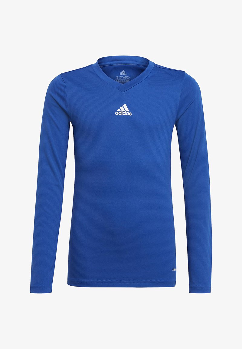 adidas Originals TEAM BASE Y - Langarmshirt - blauweiss
