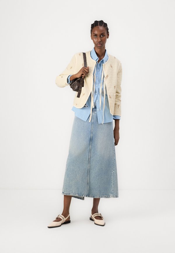 EVELYN SHORT  - Bomber Jacket - oatmeal2