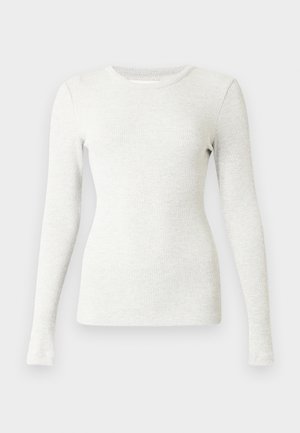 BINA CREWNECK - Hosszú ujjú felső - heather grey/light grey