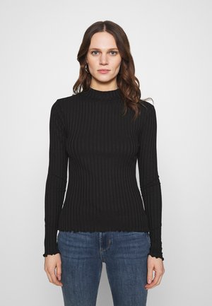 Top s dlouhým rukávem - black