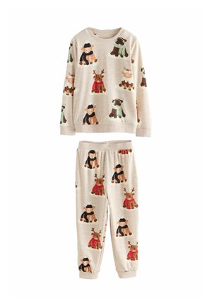 Next, SINGLE FAMILY CHRISTMAS SET - Conjunto de pijama - neutral/red hamish