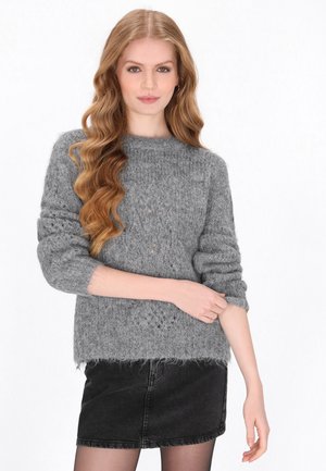 CREW NECK - Pulóver - grey melange