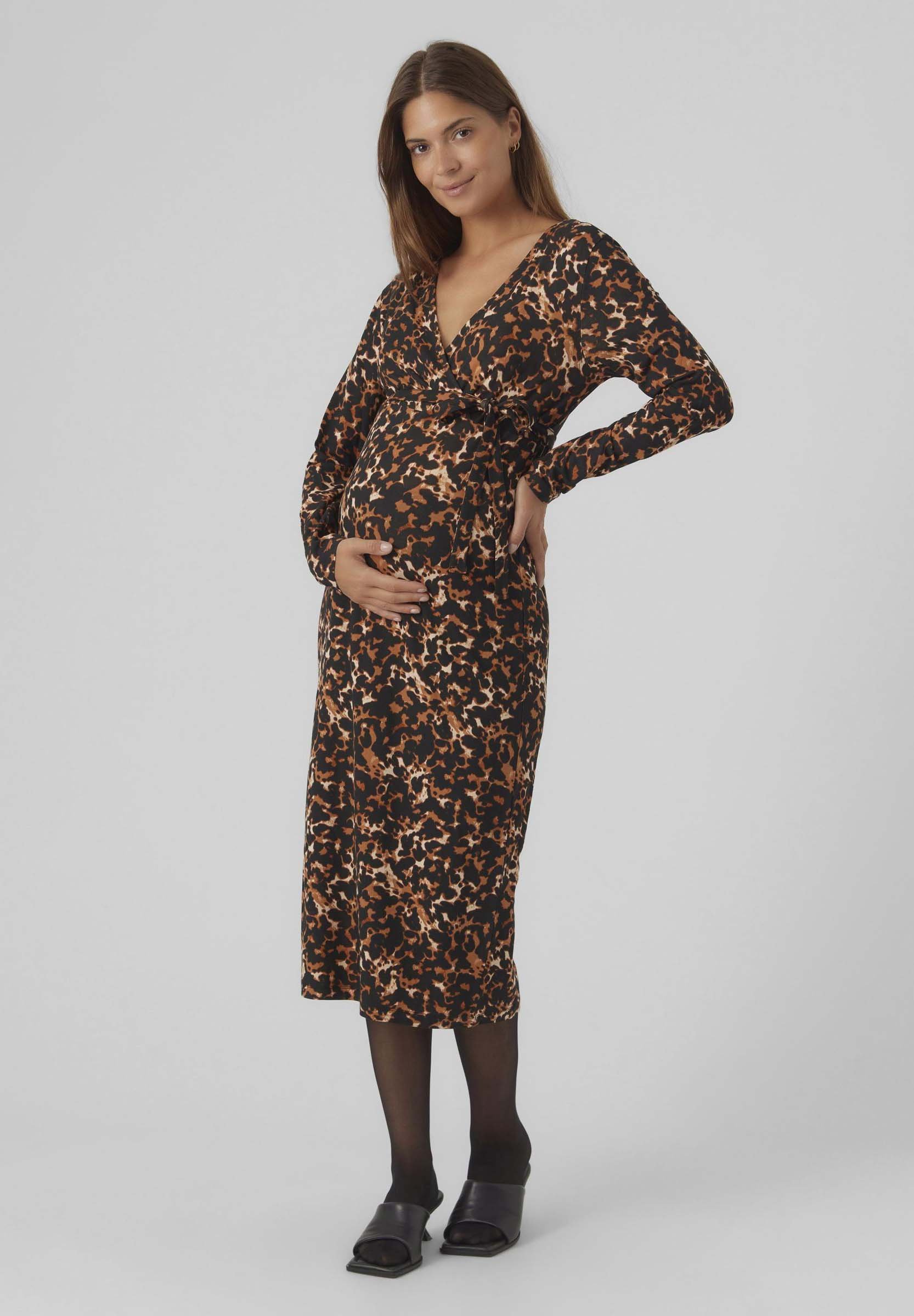 MAMALICIOUS MLELLY MIDI DRESS - Vestito casual - dark grey/grigio scuro