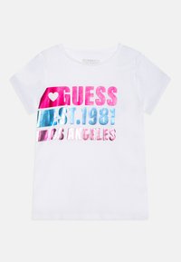 Guess JUNIOR GIRL - T-shirt imprimé - pure white