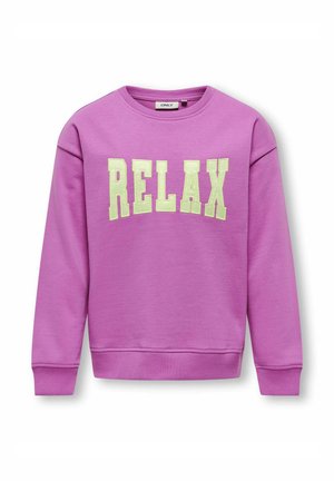 ONLY GIRLS NORMAL GESCHNITTEN RUNDHALS TIEF ANGESETZTE SCHULTER - Sweatshirt - rosebud