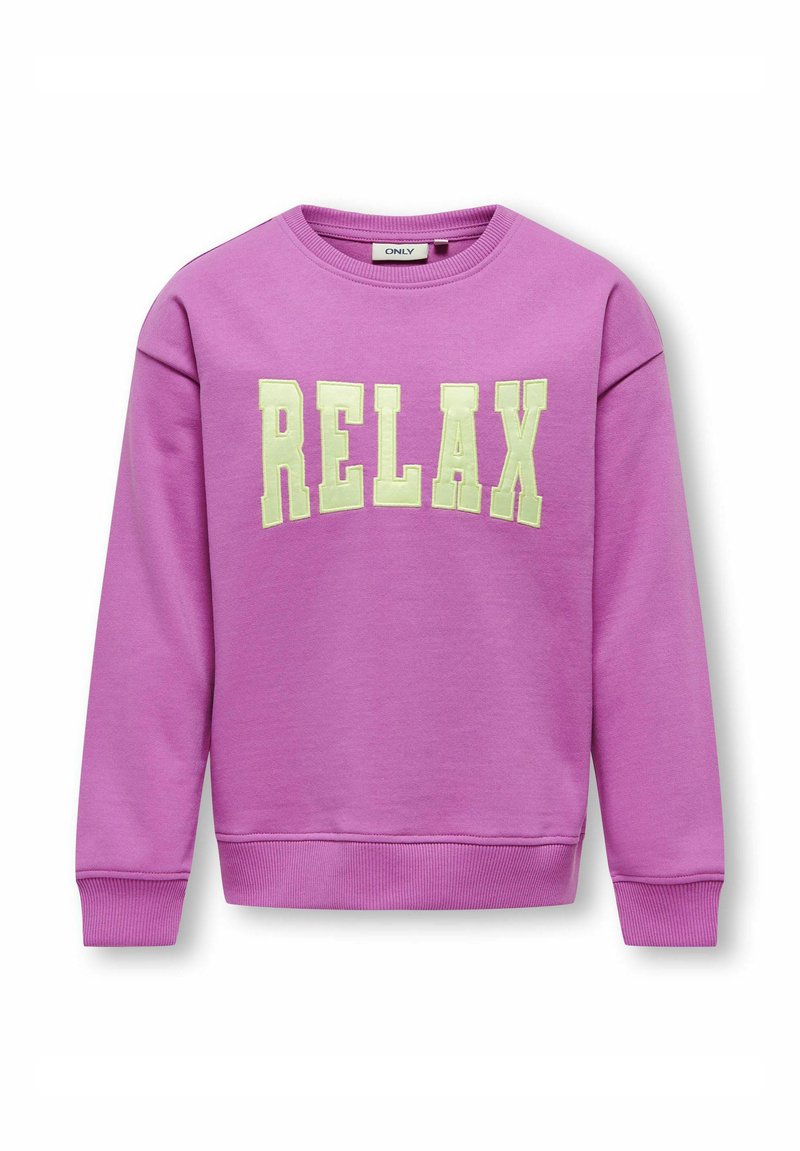 ONLY GIRLS NORMAL GESCHNITTEN RUNDHALS TIEF ANGESETZTE SCHULTER - Sudadera - rosebud