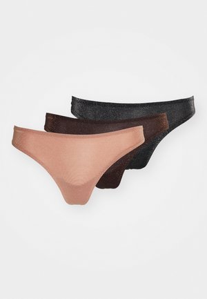 THONG 3 PACK - Τάνγκα - dark dusty pink
