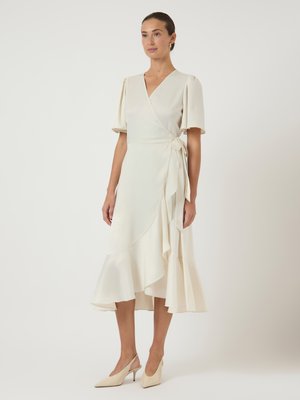 YASTHEA MIDI WRAP DRESS - Cocktailkjole / festkjole - gardenia