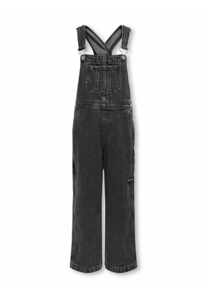 KOGDAFFY WEITER CHNITT - Kavbojke z naramnicami - washed black
