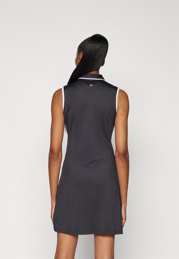 SLEEVELESS DRESS WITH SNAP PLACKET 2-IN-1 - Leggings - caviar3
