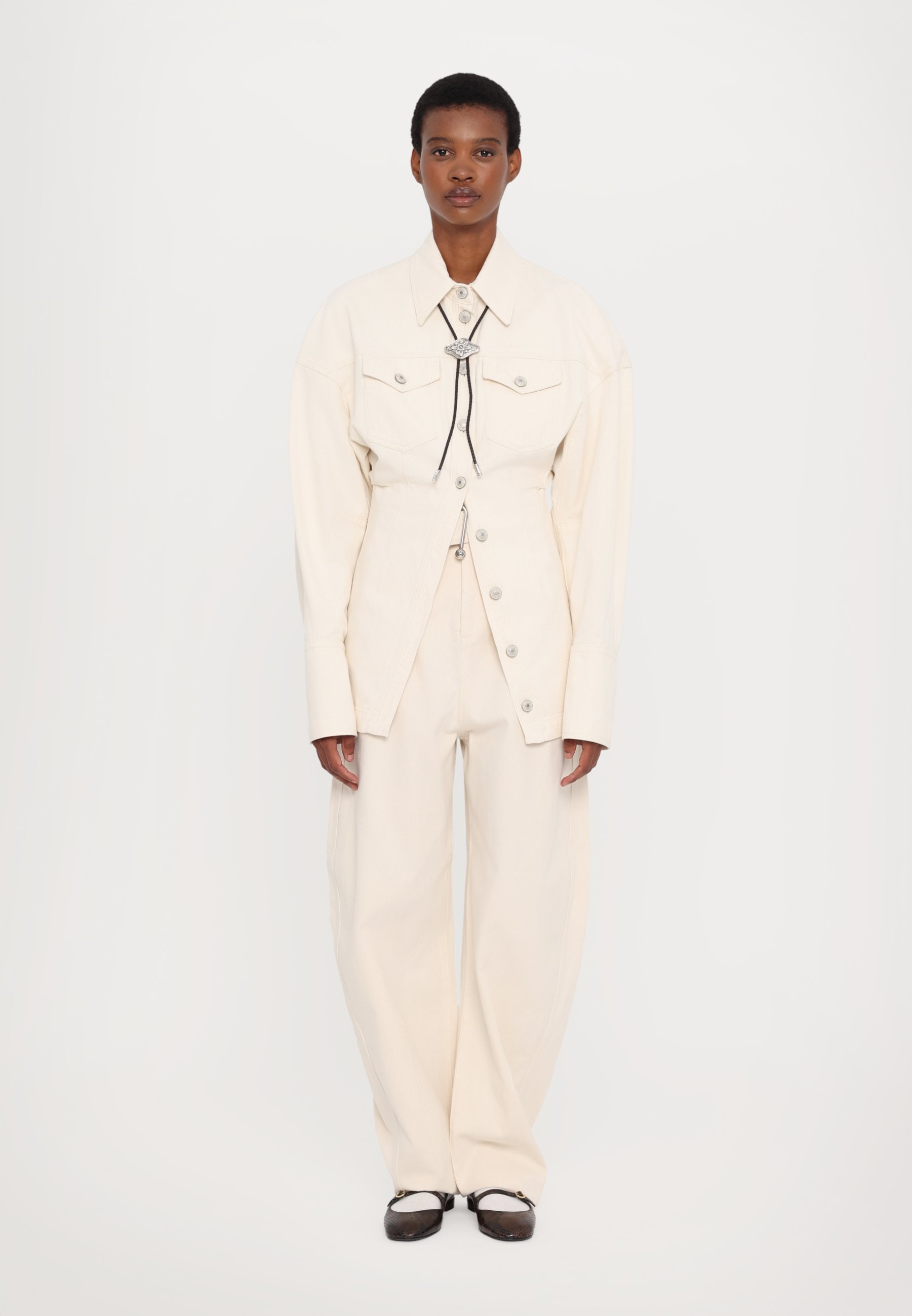 Sportmax GLAUCO - Straight leg jeans - ecru/beige - Zalando