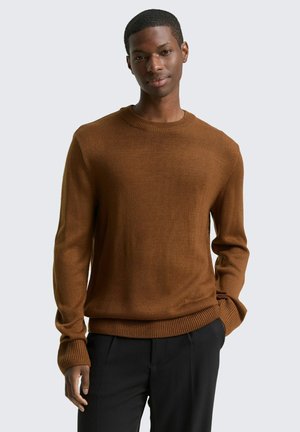 Strickpullover - golden clay