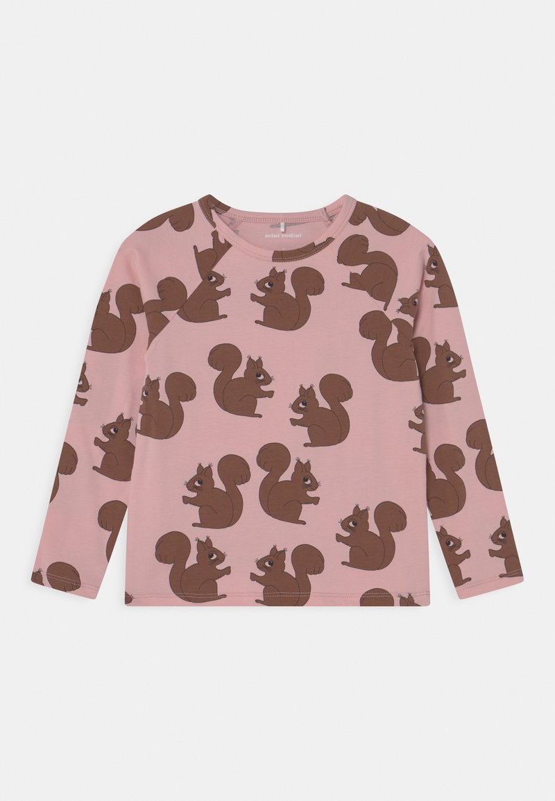 Mini Rodini SQUIRREL RAGLAN TEE - Pitkähihainen paita - pink