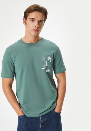 Koton BUGS BUNNY LICENSED - Camiseta estampada - green