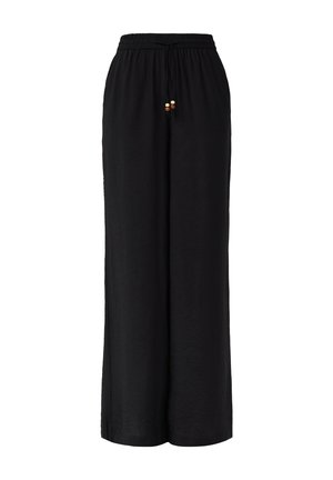 s.Oliver WIDE RELAXED FIT  - Pantalon classique - schwarz