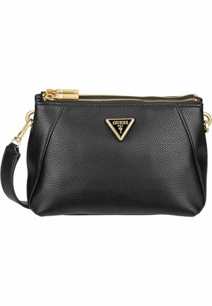 Guess LARYN DOUBLE ZIP  - Borsa a tracolla - black