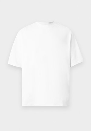YOURTURN, BIG SCRIPT LOGO OVERSIZED FIT - T-Shirt print - white