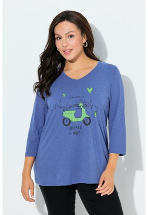 CIAO BELLA MANCHES 3/4 ET COL EN V COUPE CLASSIC FIT - Camiseta de manga larga - atlantic blue