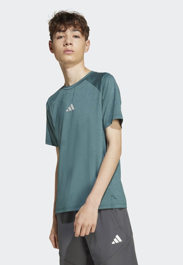 ALL FAVORITE  - Sports T-shirt - aurora ivy  powder teal  reflective silver2