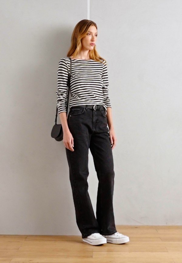 LONG SLEEVE BOAT NECK STRIPED - Long sleeved top - multi colour3