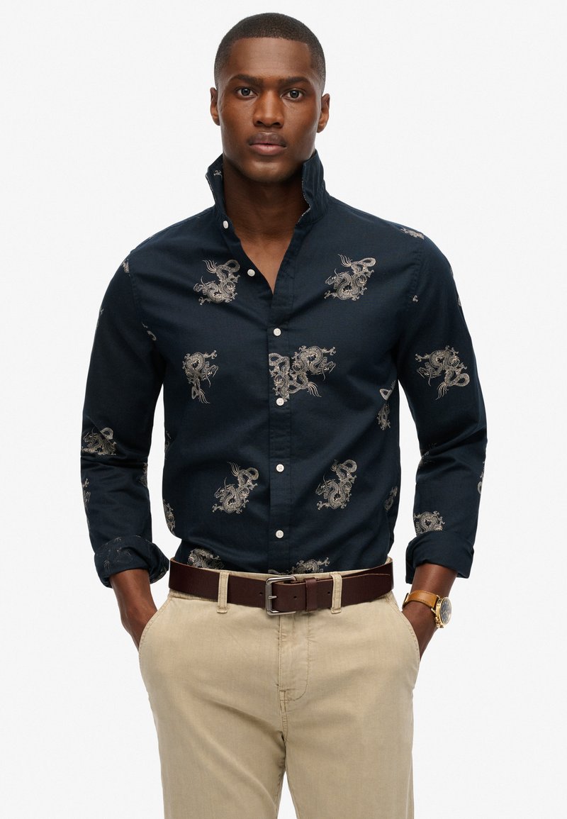 Superdry & Co LONG SLEEVE - Overhemd - draconic navy