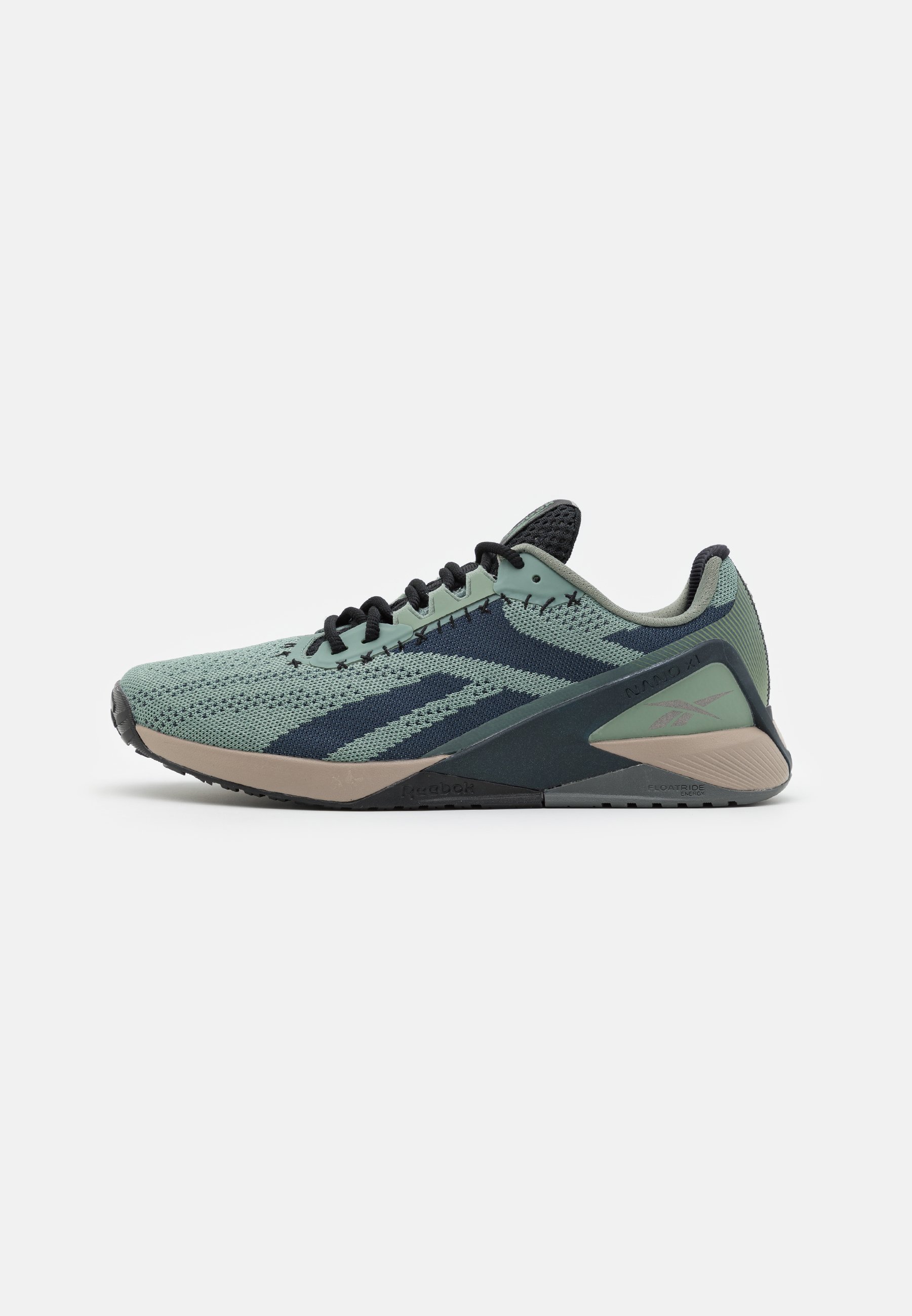 reebok green sports shoes