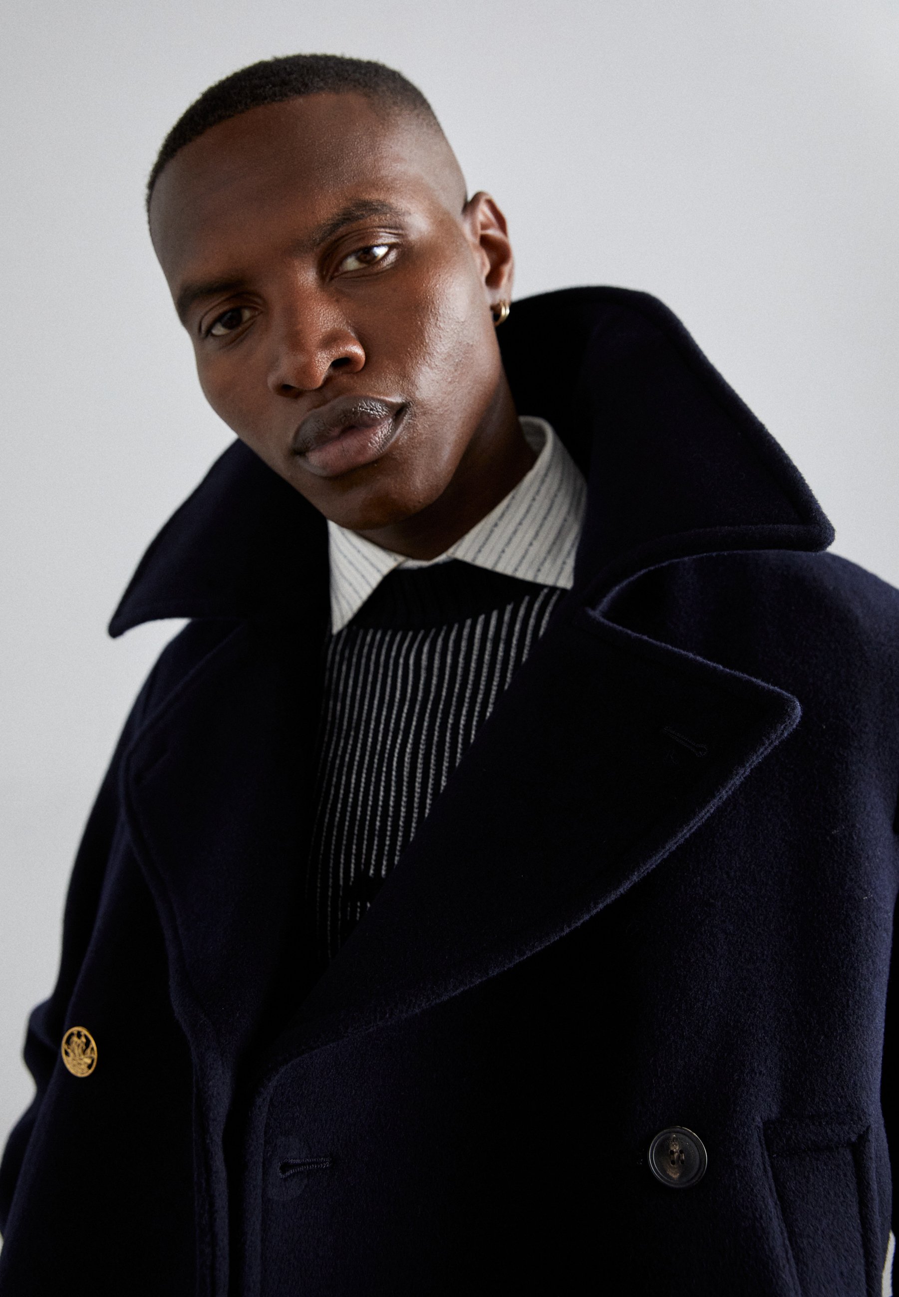 EMPORIO ARMANI ネイビー ウールコート 8A EMPORIO ARMANI ネイビー ウールコート 8A EMPORIO ARMANI ネイビー