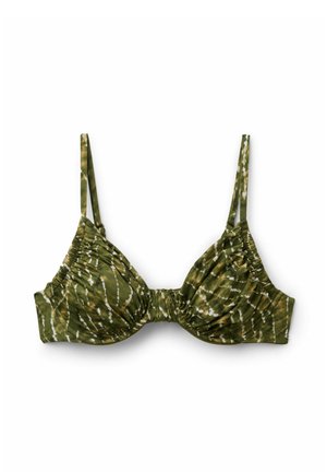 Calzedonia, NATURAL TIE-DYE BALCONETTE - Bikinitop - green
