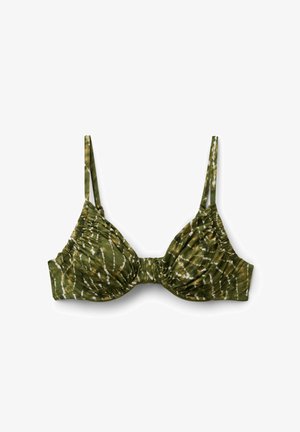 Calzedonia, NATURAL TIE-DYE BALCONETTE - Bikinitop - green