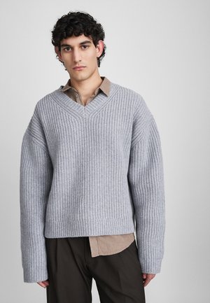 MORCAR - Strickpullover - light grey
