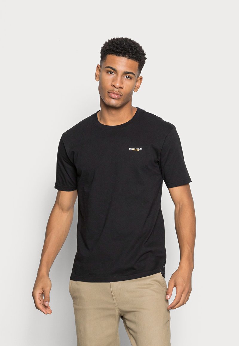 Denham WALTER REGULAR TEE - T-shirt estampada - black