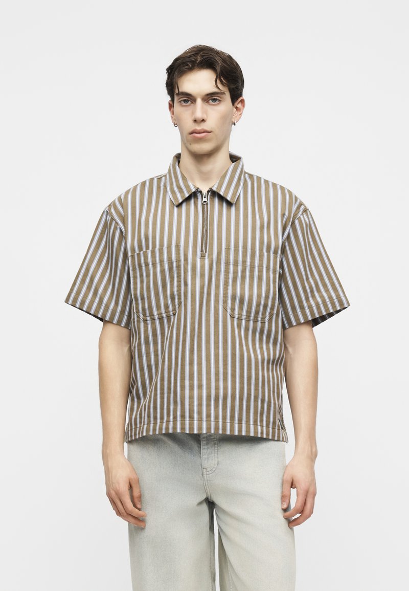 Vans CROPPED - Košile - warm brown/glacial slate
