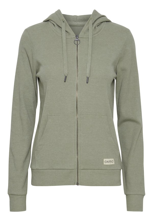 OXLOVA - Zip-up sweatshirt - seagrass melange2