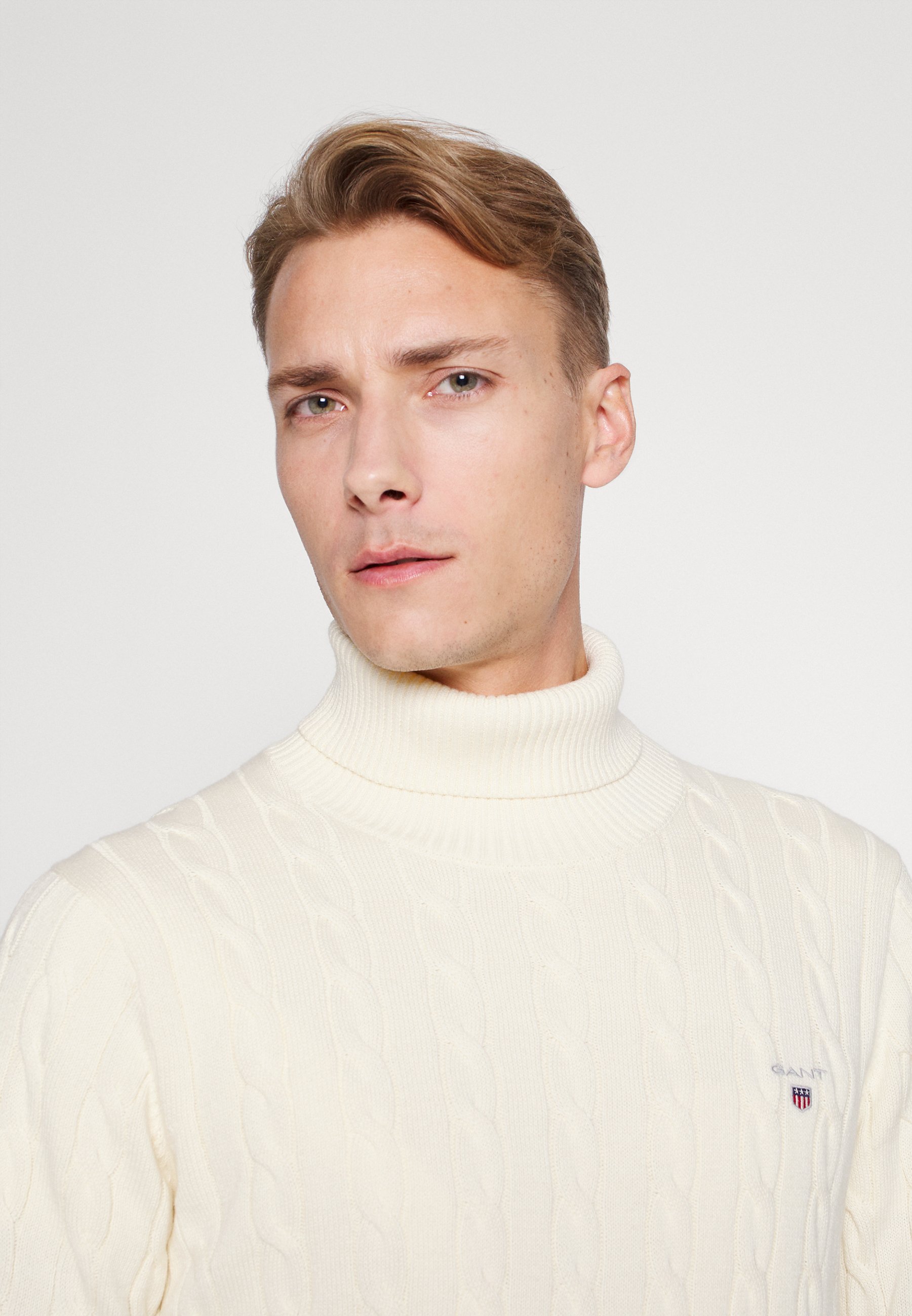 GANT CABLE TURTLE NECK - Strikkegenser 