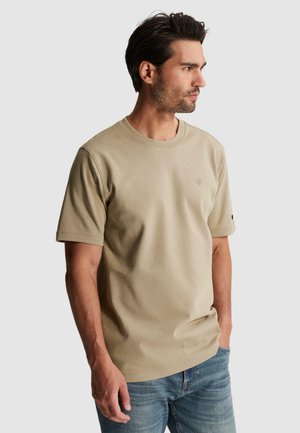 Cast Iron, CAST IRON HEREN T-SHIRTS REGULAR FIT INTERLOCK. - T-Shirt basic - aluminum