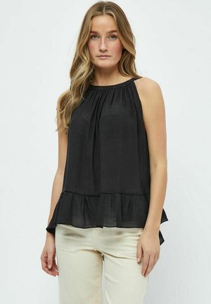 DEDICTE HALTERNECK TOP - Blus - black
